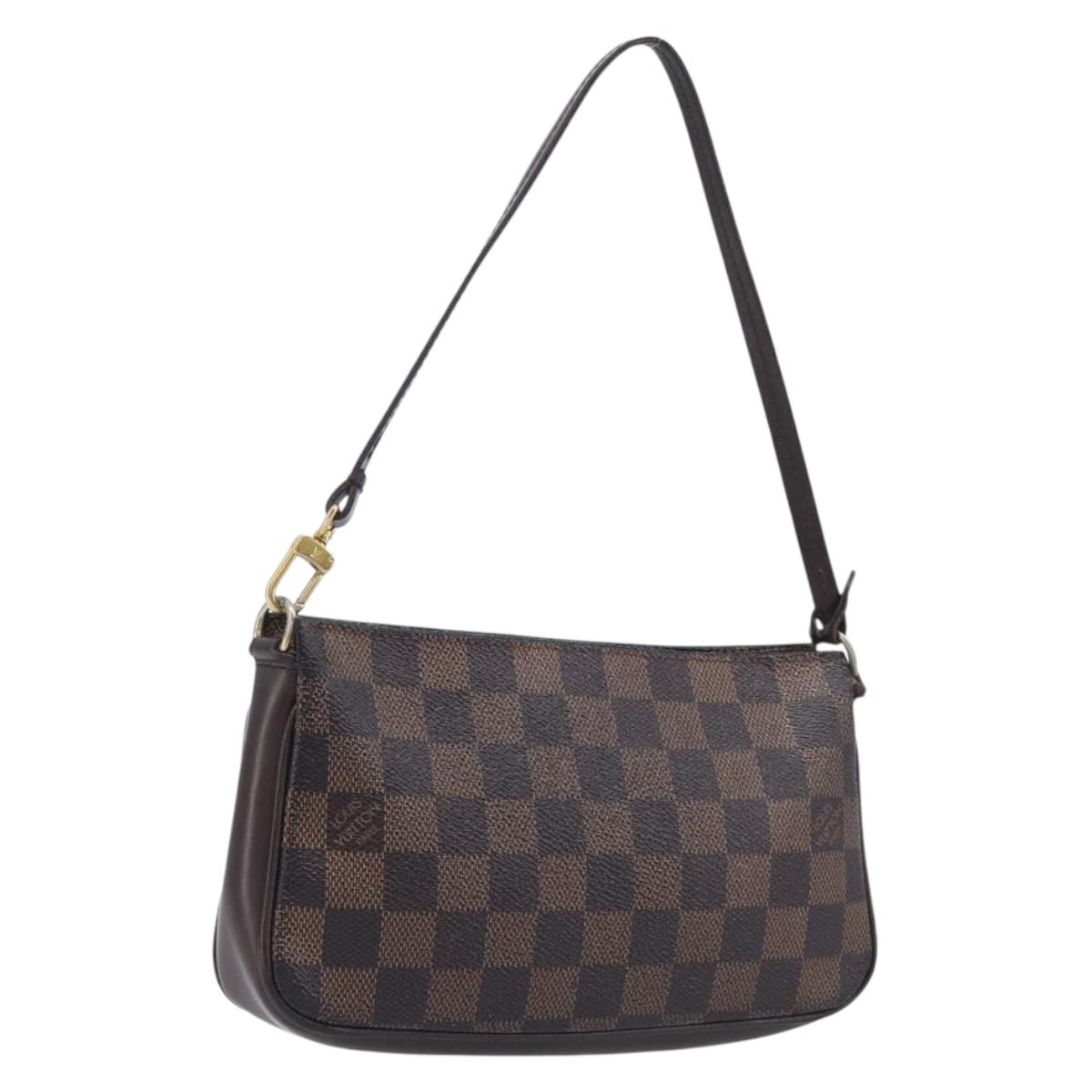 LOUIS VUITTON Damier Ebene Pochette Accessoires Pouch N41206 LV Auth ka6680