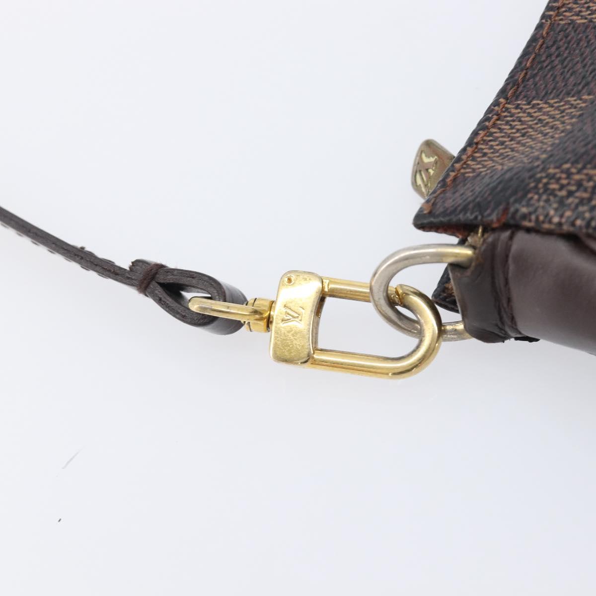 LOUIS VUITTON Damier Ebene Pochette Accessoires Pouch N41206 LV Auth ka6680