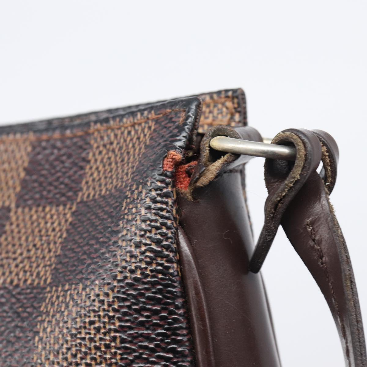 LOUIS VUITTON Damier Ebene Pochette Accessoires Pouch N41206 LV Auth ka6680