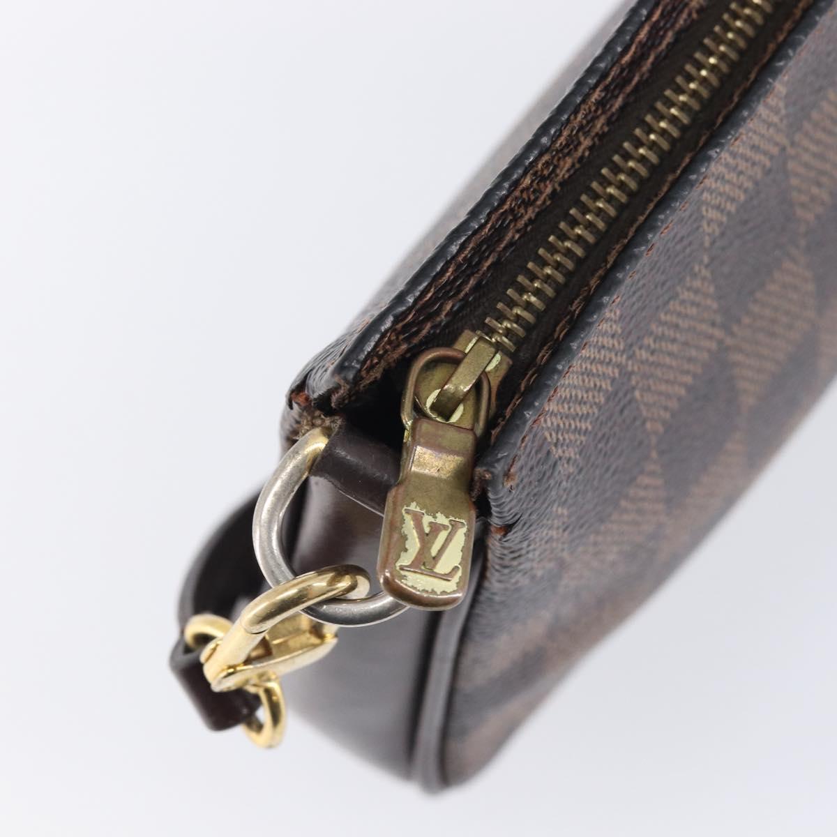 LOUIS VUITTON Damier Ebene Pochette Accessoires Pouch N41206 LV Auth ka6680