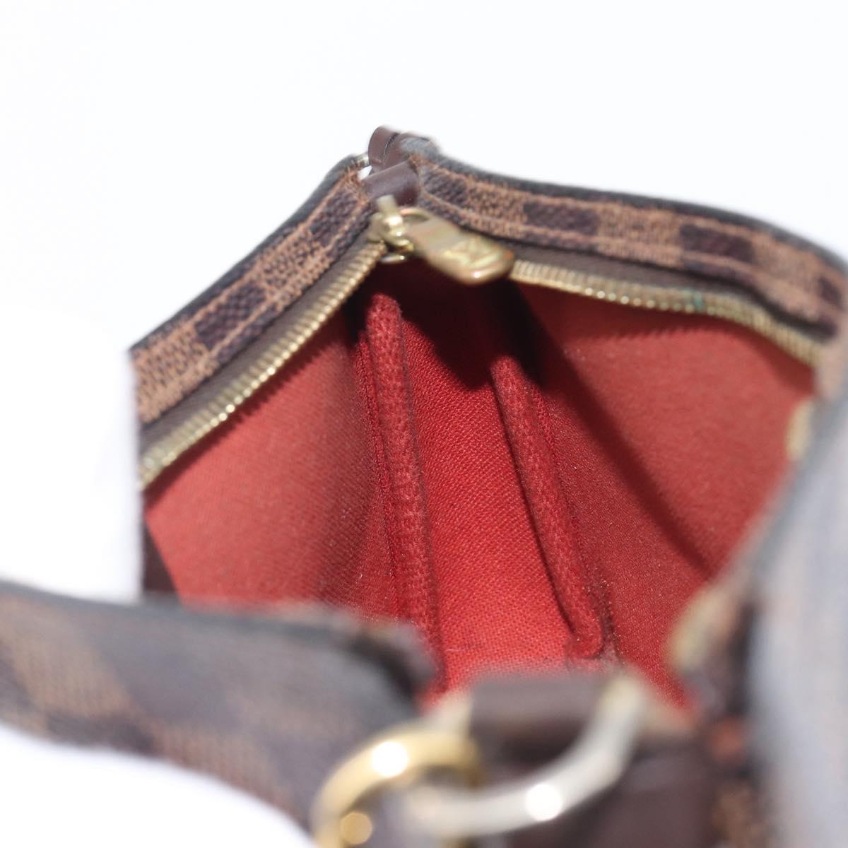 LOUIS VUITTON Damier Ebene Pochette Accessoires Pouch N41206 LV Auth ka6680