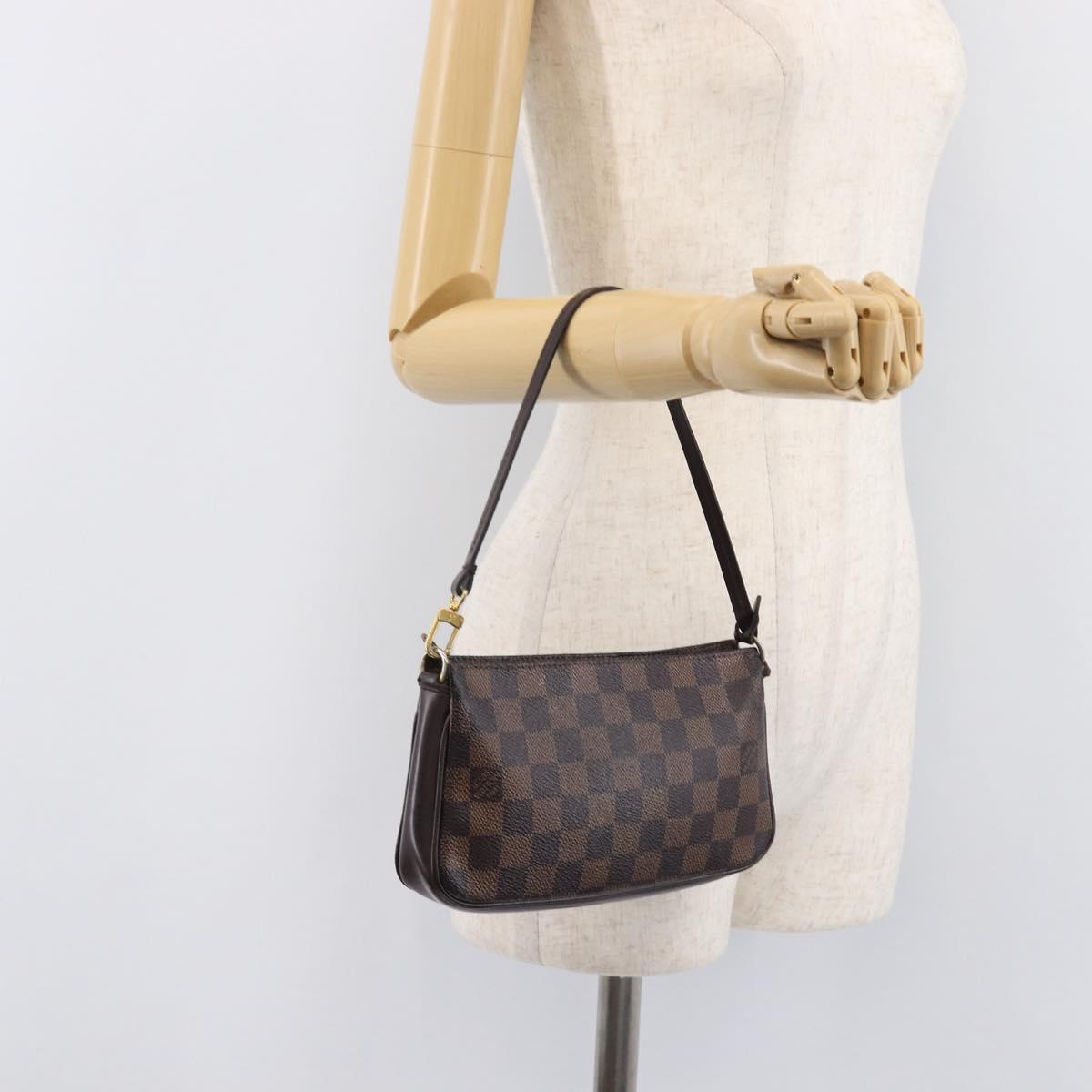 LOUIS VUITTON Damier Ebene Pochette Accessoires Pouch N41206 LV Auth ka6680