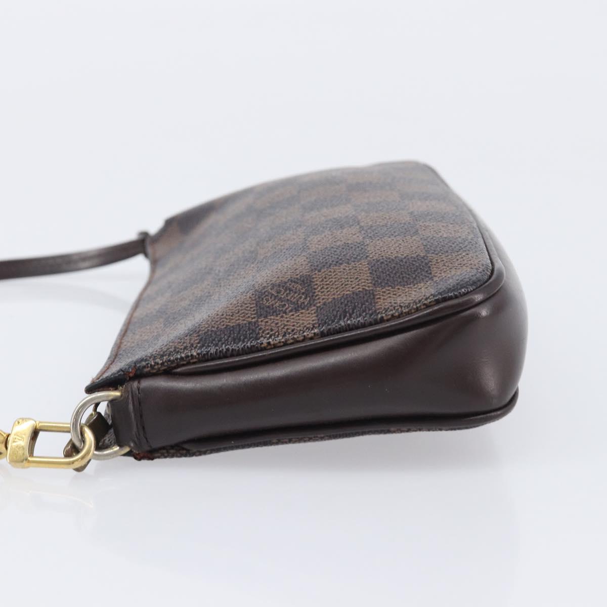 LOUIS VUITTON Damier Ebene Pochette Accessoires Pouch N41206 LV Auth ka6680