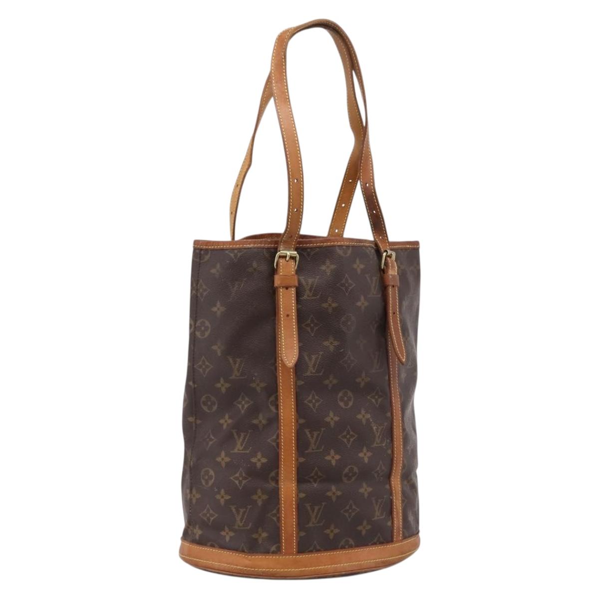 LOUIS VUITTON Monogram Bucket GM Shoulder Bag M42236 LV Auth ka6686