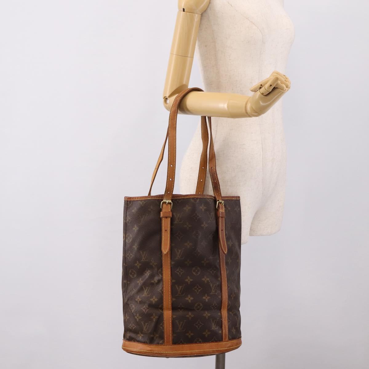 LOUIS VUITTON Monogram Bucket GM Shoulder Bag M42236 LV Auth ka6686