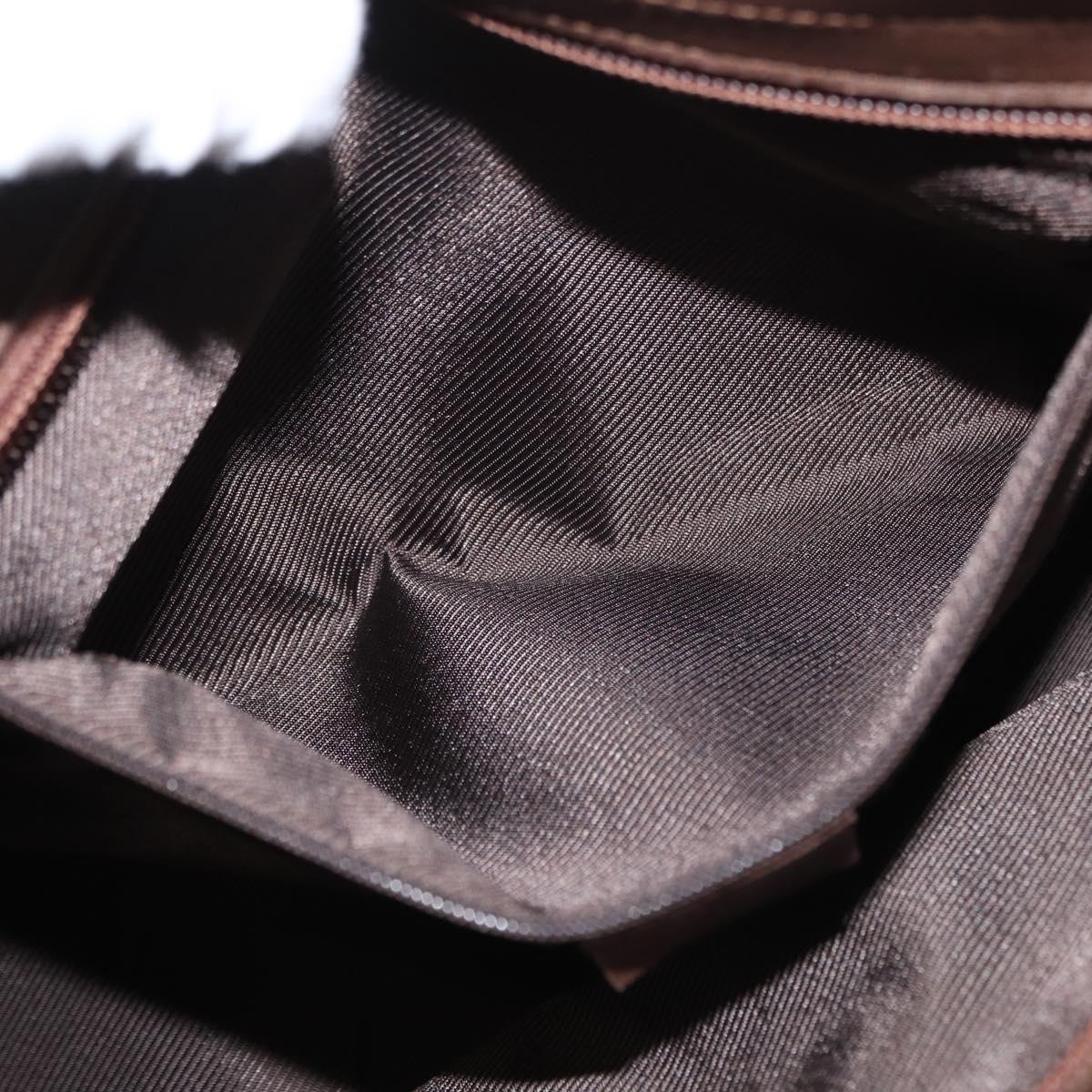 GUCCI GG Canvas Tote Bag Beige Gold 002 1199 Auth ka669