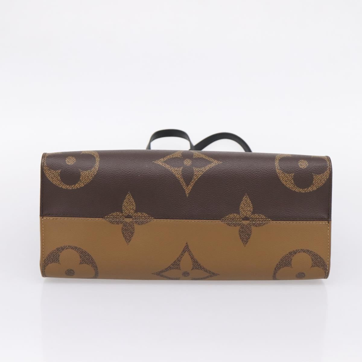 LOUIS VUITTON Monogram Reverse Giant On The Go MM Tote Bag M45321 Auth ka6696M