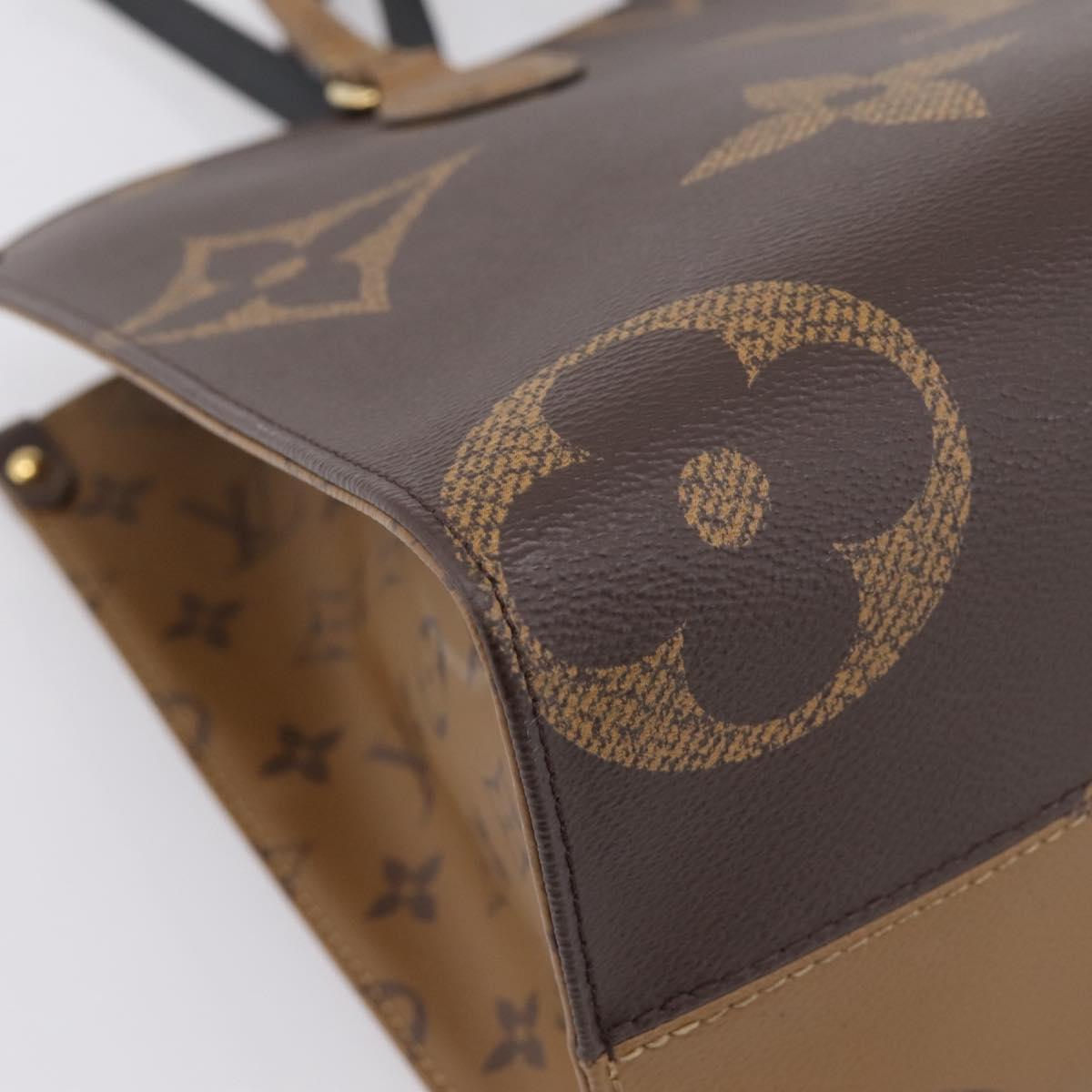 LOUIS VUITTON Monogram Reverse Giant On The Go MM Tote Bag M45321 Auth ka6696M