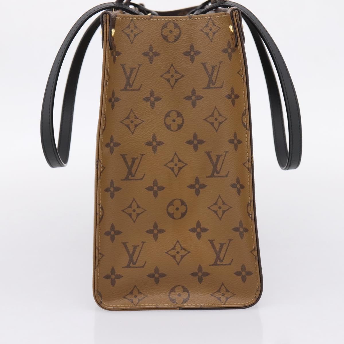 LOUIS VUITTON Monogram Reverse Giant On The Go MM Tote Bag M45321 Auth ka6696M