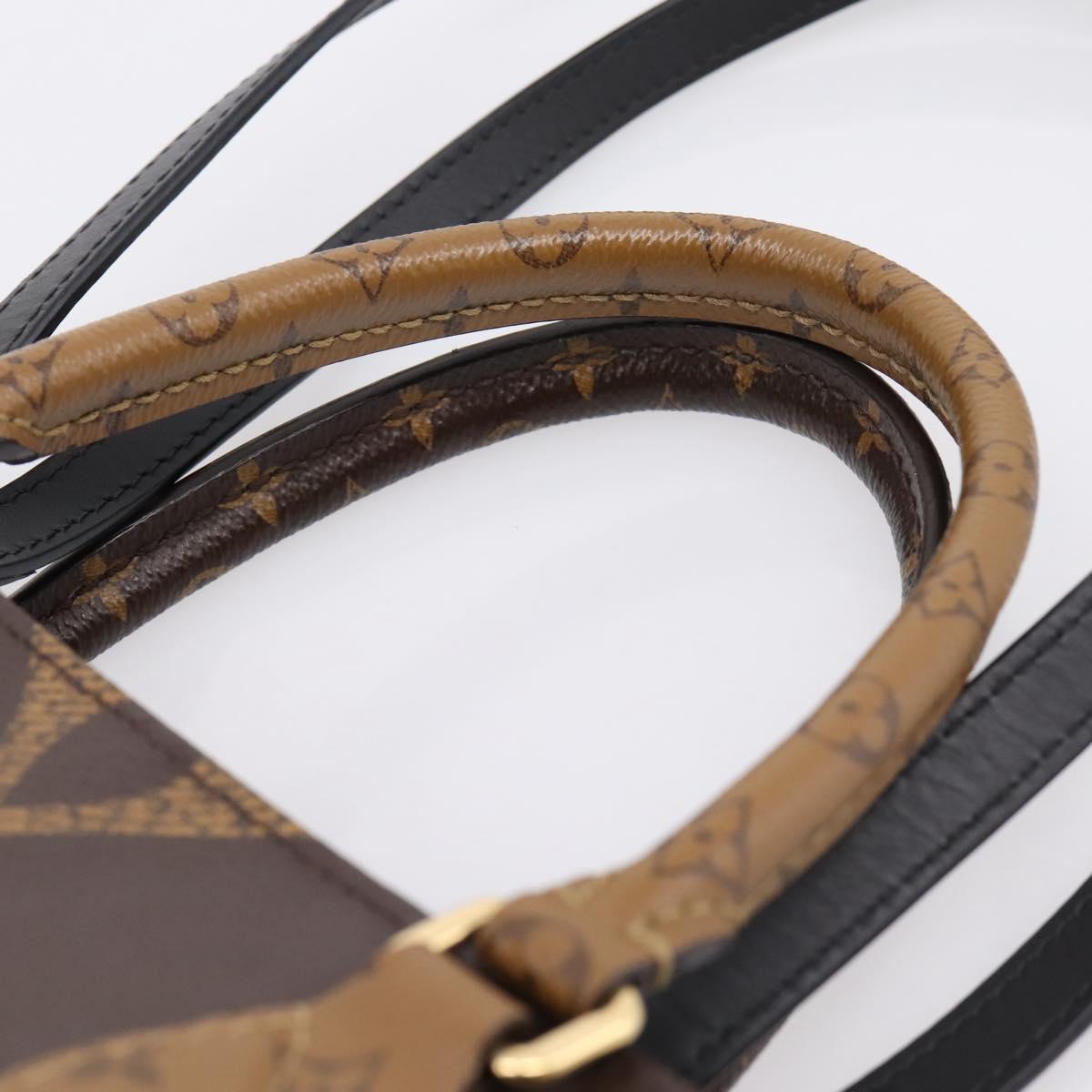 LOUIS VUITTON Monogram Reverse Giant On The Go MM Tote Bag M45321 Auth ka6696M