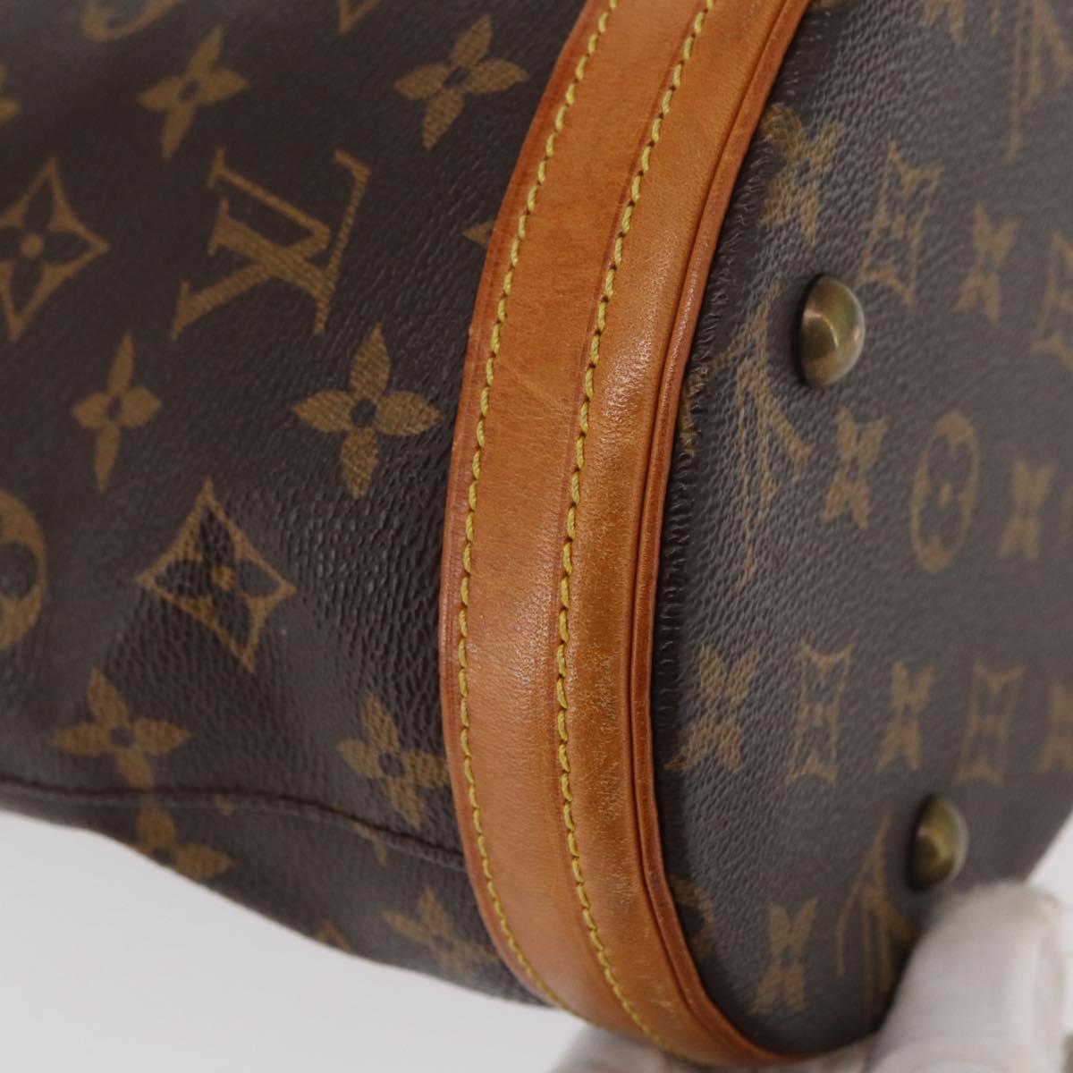LOUIS VUITTON Monogram Bucket PM Shoulder Bag M42238 LV Auth ka670