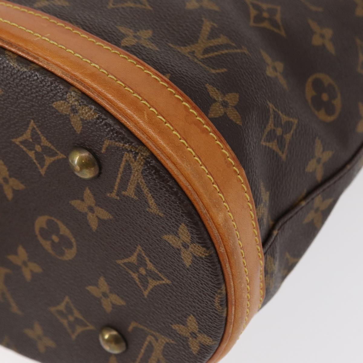 LOUIS VUITTON Monogram Bucket PM Shoulder Bag M42238 LV Auth ka670