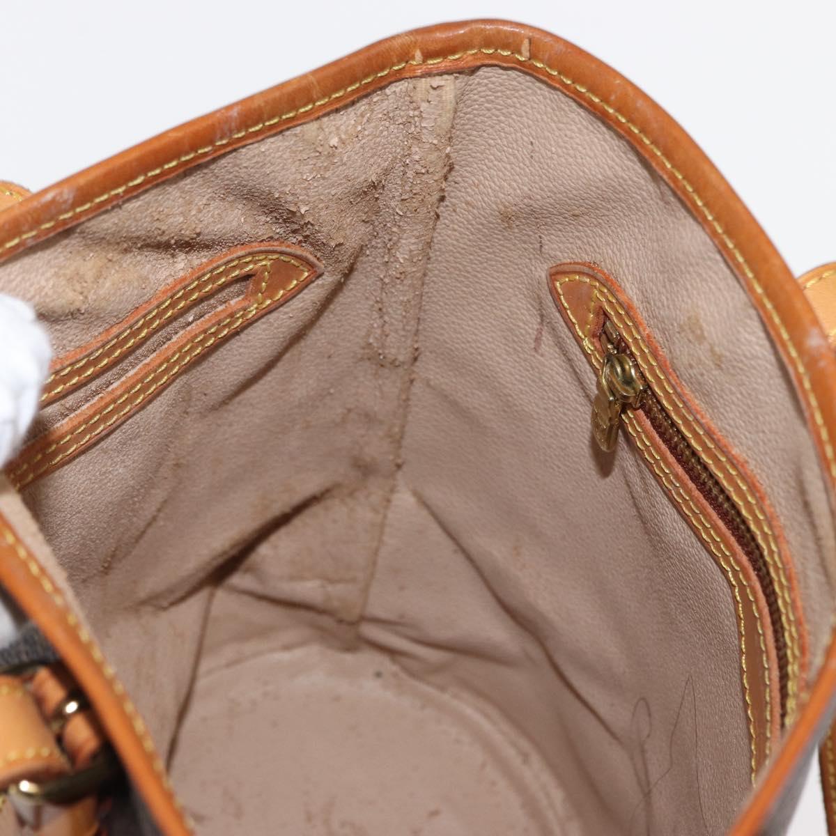 LOUIS VUITTON Monogram Bucket PM Shoulder Bag M42238 LV Auth ka670