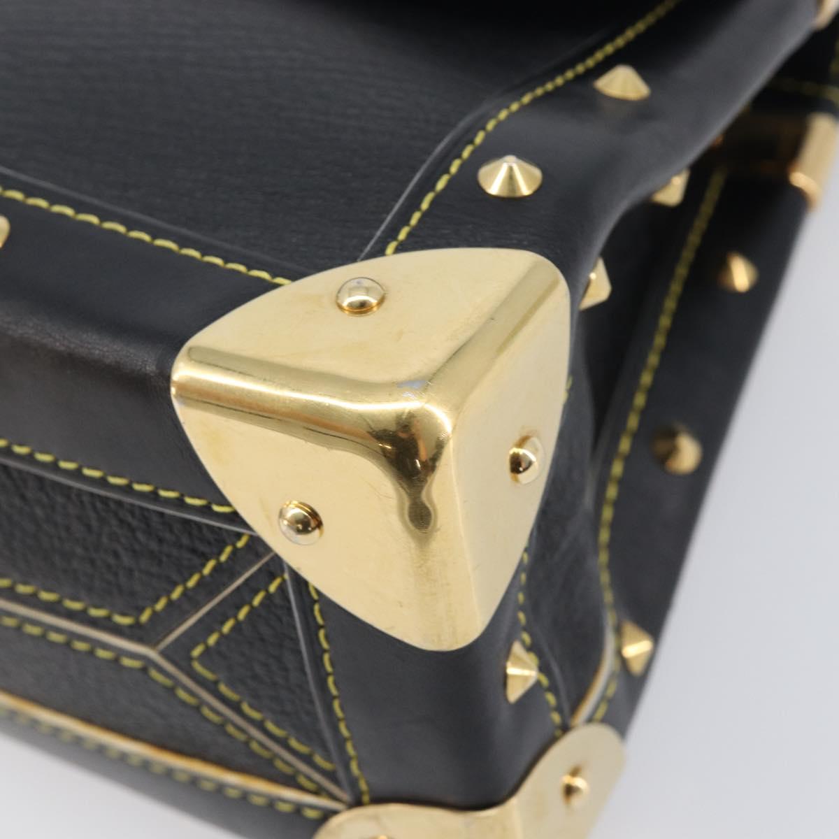 LOUIS VUITTON Suhari Tarantue Shoulder Bag Leather Black M91820 LV Auth ka6700V