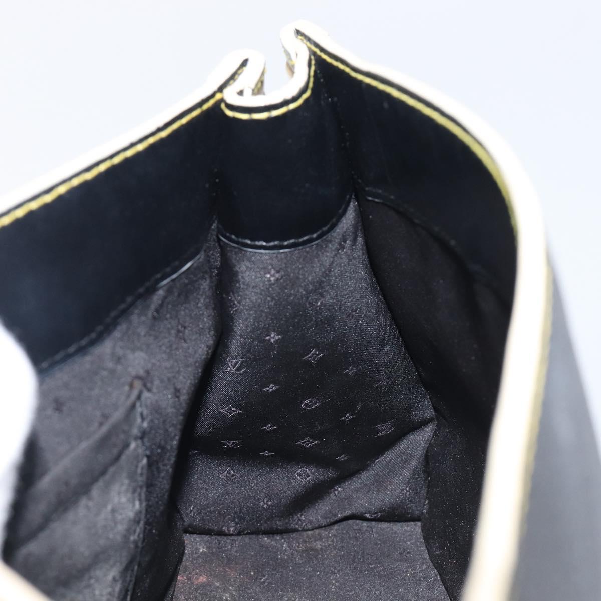 LOUIS VUITTON Suhari Tarantue Shoulder Bag Leather Black M91820 LV Auth ka6700V