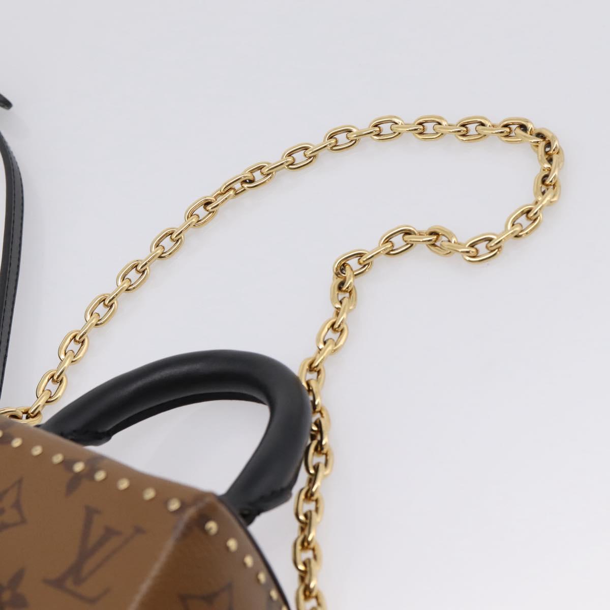 LOUIS VUITTON Monogram Reverse Camera Box Hand Bag M82465 LV Auth ka6702A