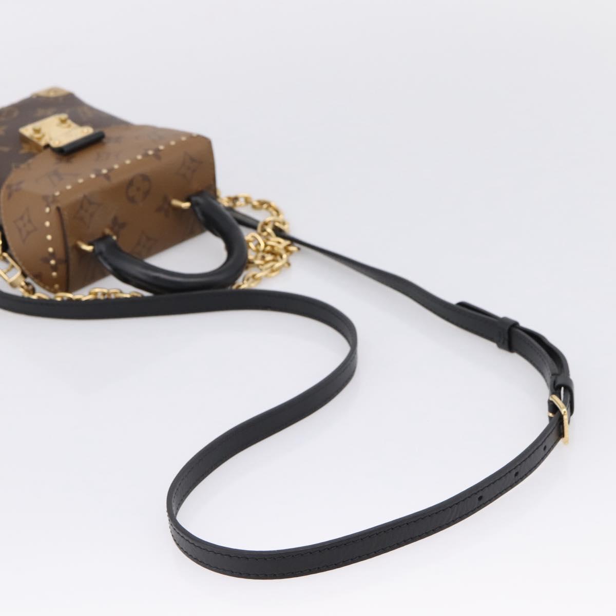 LOUIS VUITTON Monogram Reverse Camera Box Hand Bag M82465 LV Auth ka6702A