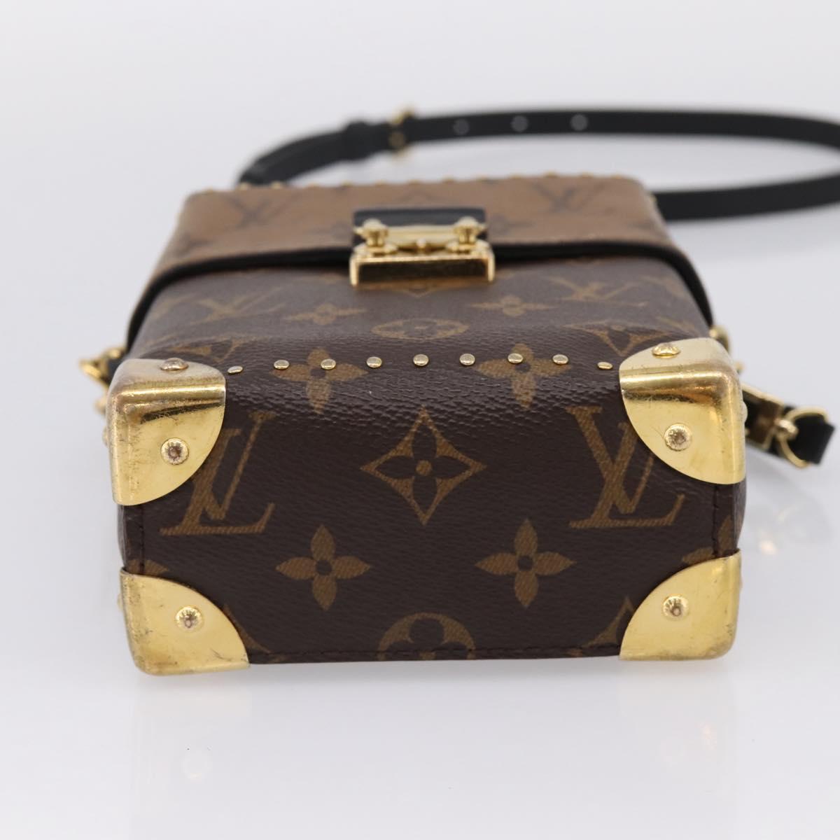 LOUIS VUITTON Monogram Reverse Camera Box Hand Bag M82465 LV Auth ka6702A