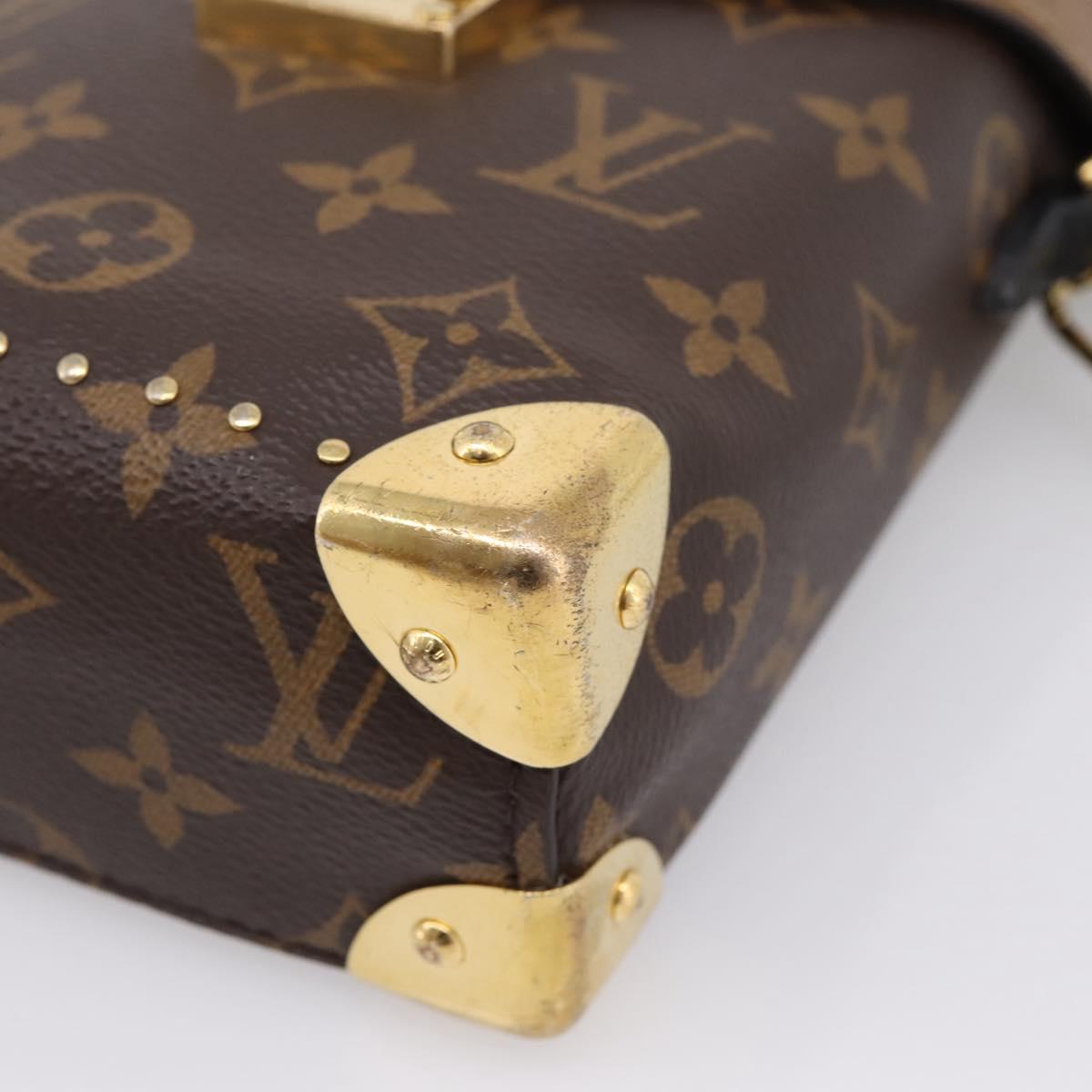 LOUIS VUITTON Monogram Reverse Camera Box Hand Bag M82465 LV Auth ka6702A