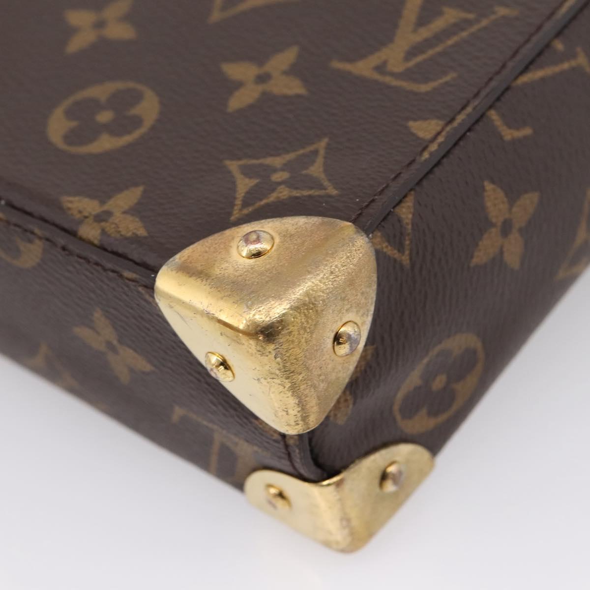 LOUIS VUITTON Monogram Reverse Camera Box Hand Bag M82465 LV Auth ka6702A