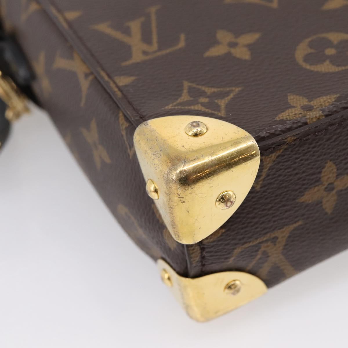 LOUIS VUITTON Monogram Reverse Camera Box Hand Bag M82465 LV Auth ka6702A