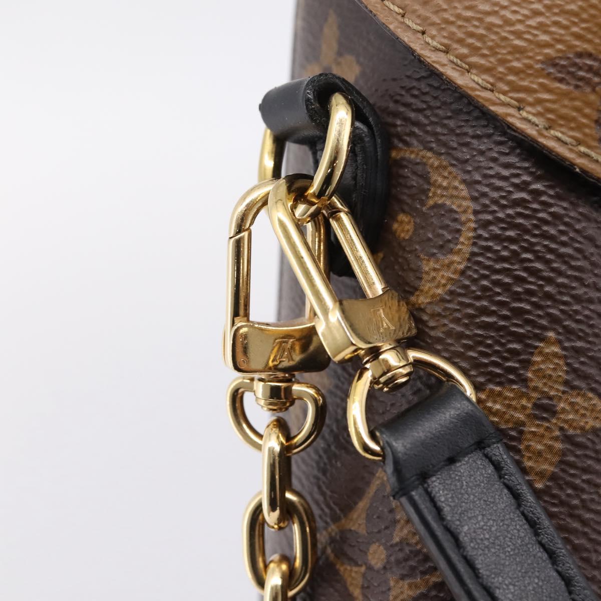 LOUIS VUITTON Monogram Reverse Camera Box Hand Bag M82465 LV Auth ka6702A