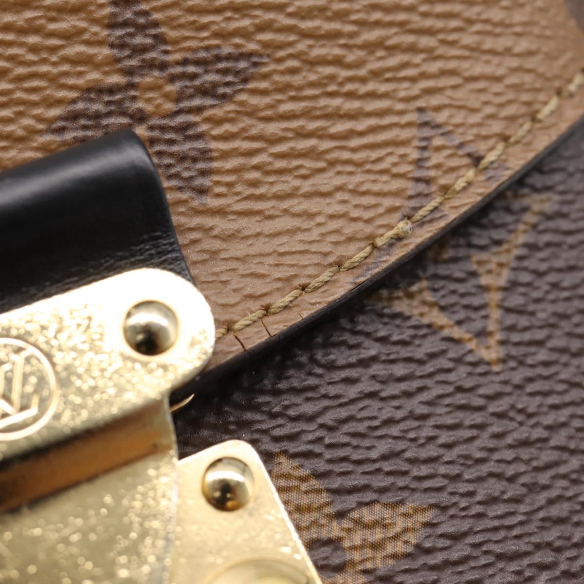 LOUIS VUITTON Monogram Reverse Camera Box Hand Bag M82465 LV Auth ka6702A