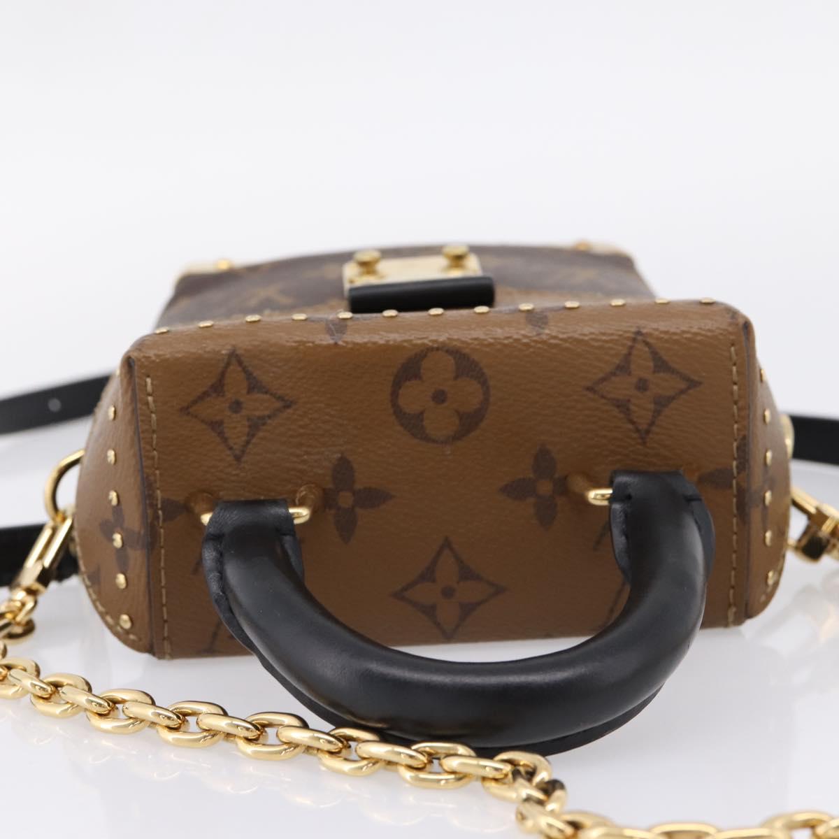 LOUIS VUITTON Monogram Reverse Camera Box Hand Bag M82465 LV Auth ka6702A