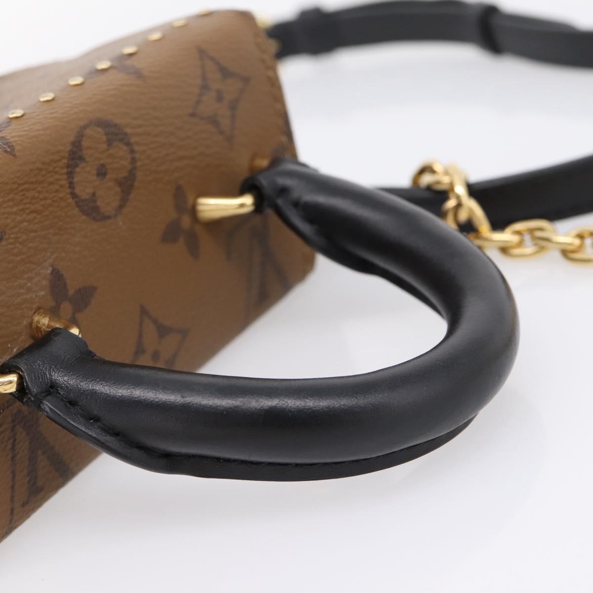 LOUIS VUITTON Monogram Reverse Camera Box Hand Bag M82465 LV Auth ka6702A