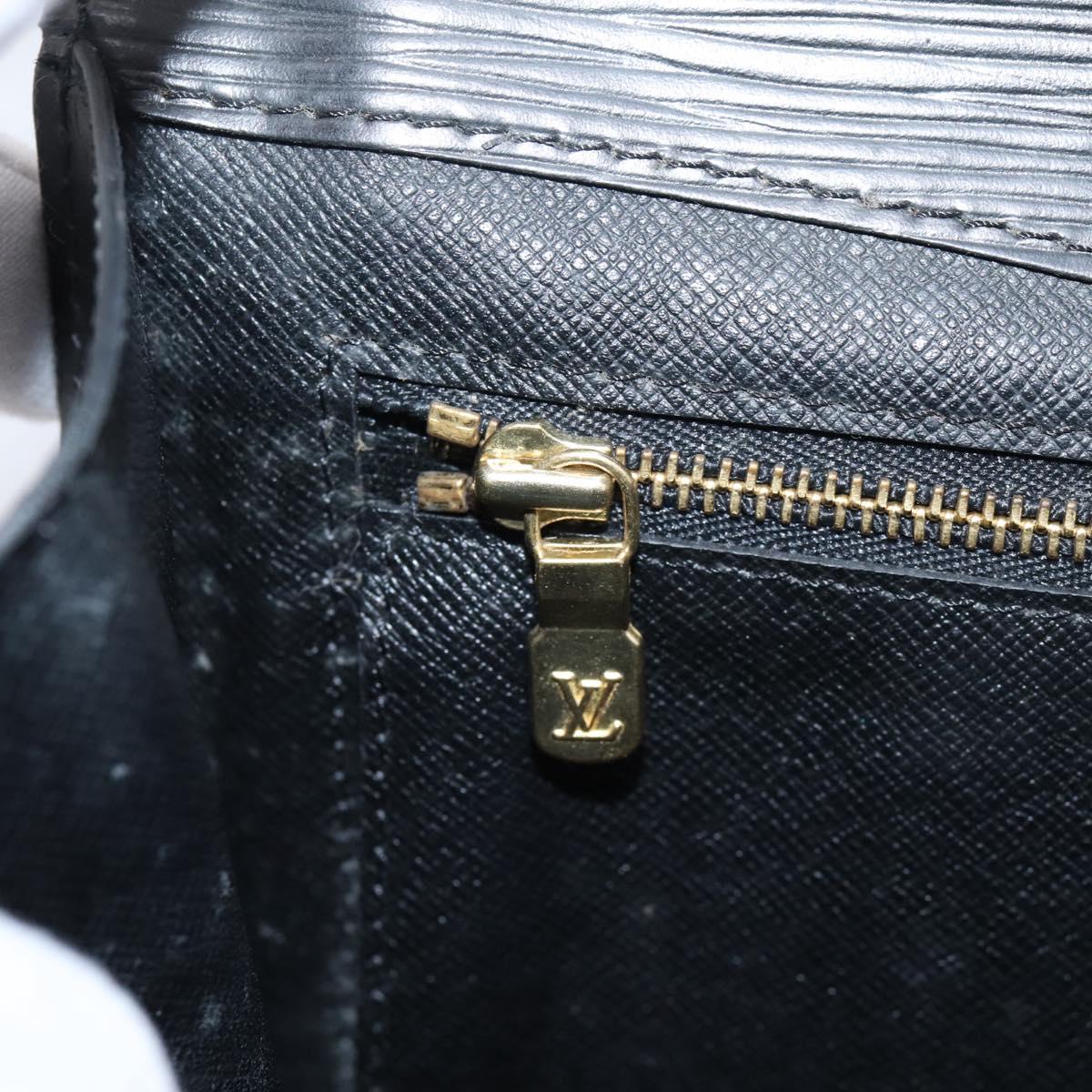 LOUIS VUITTON Epi Montaigne 27 Clutch Bag Black M52652 LV Auth ka6704