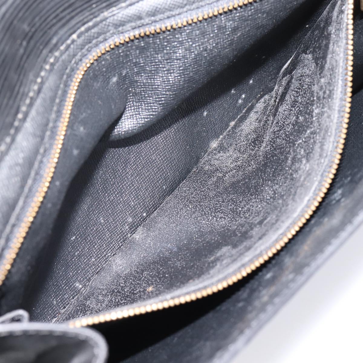 LOUIS VUITTON Epi Montaigne 27 Clutch Bag Black M52652 LV Auth ka6704