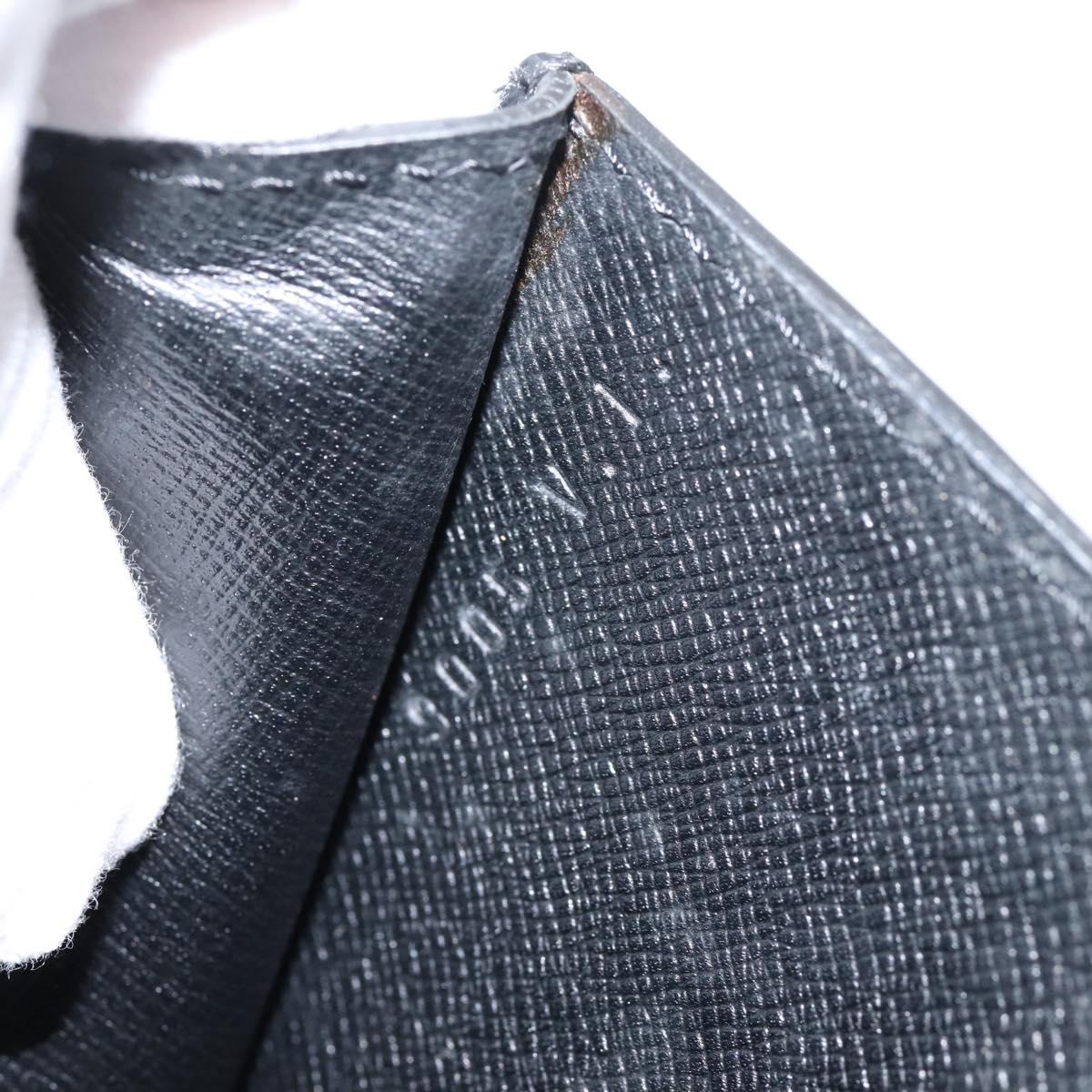 LOUIS VUITTON Epi Montaigne 27 Clutch Bag Black M52652 LV Auth ka6704