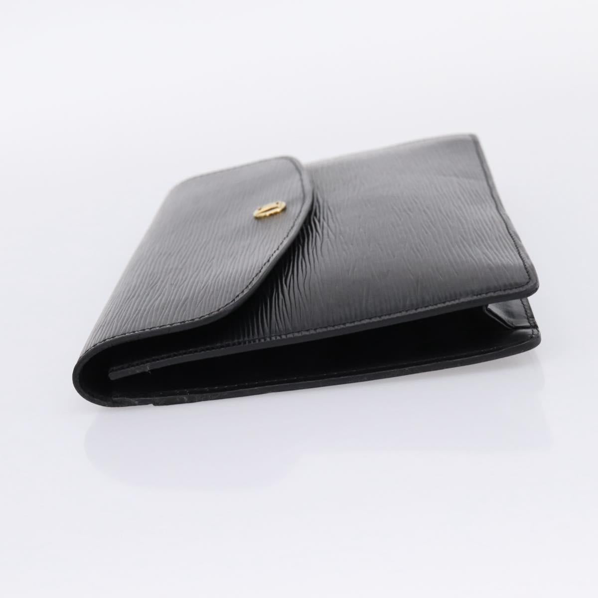 LOUIS VUITTON Epi Montaigne 27 Clutch Bag Black M52652 LV Auth ka6704