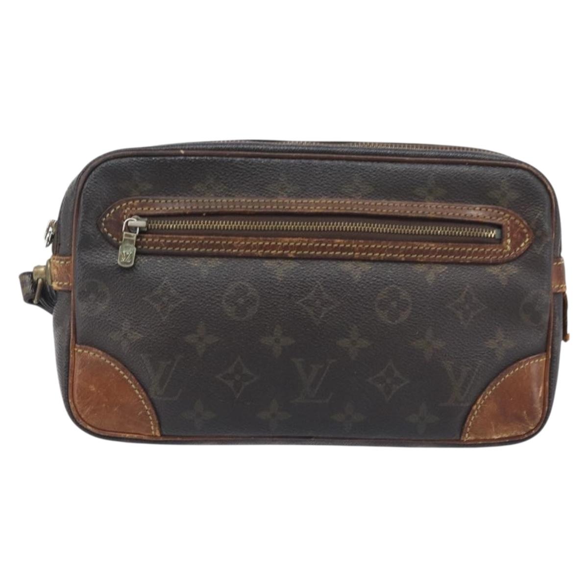 LOUIS VUITTON Monogram Marly Dragonne GM Clutch Bag M51825 LV Auth ka6705