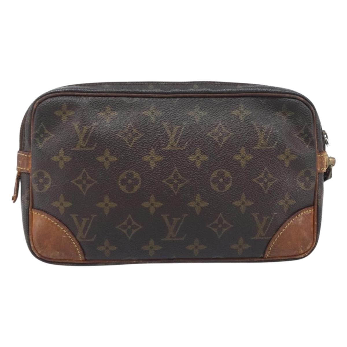 LOUIS VUITTON Monogram Marly Dragonne GM Clutch Bag M51825 LV Auth ka6705