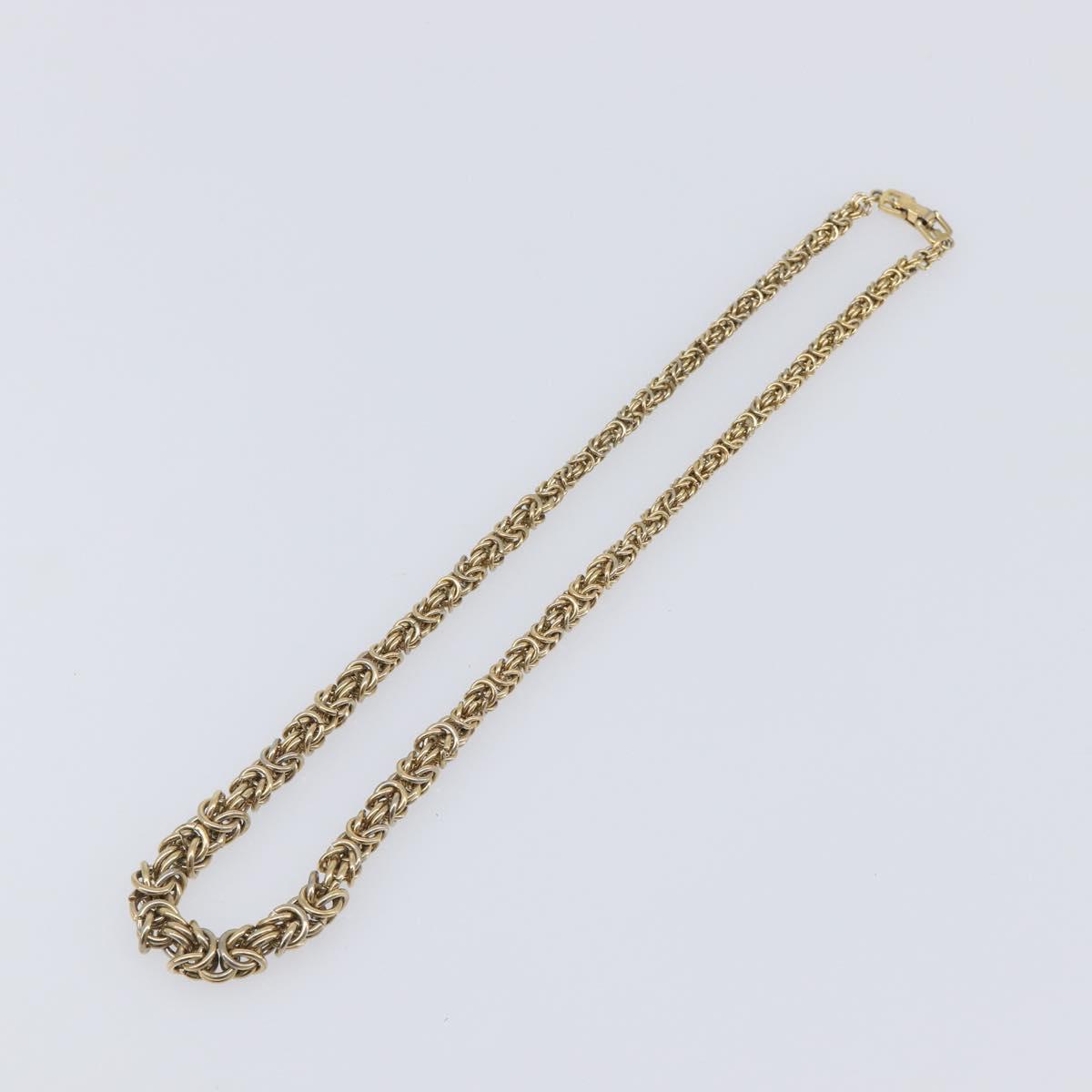 GIVENCHY Necklace Metal 4 Set Gold Tone Silver Auth ka6706