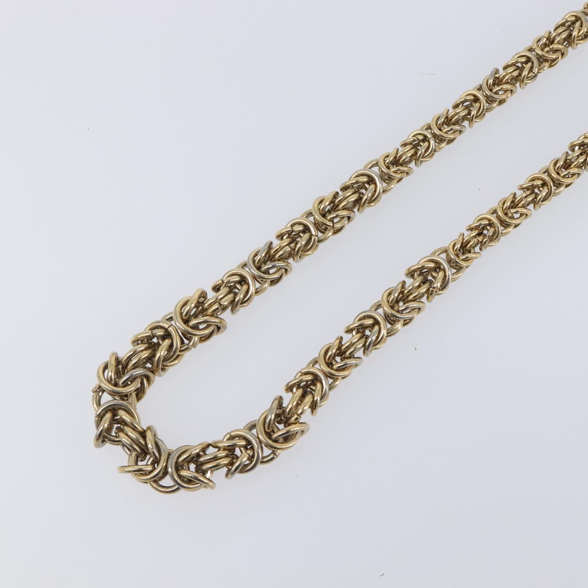 GIVENCHY Necklace Metal 4 Set Gold Tone Silver Auth ka6706