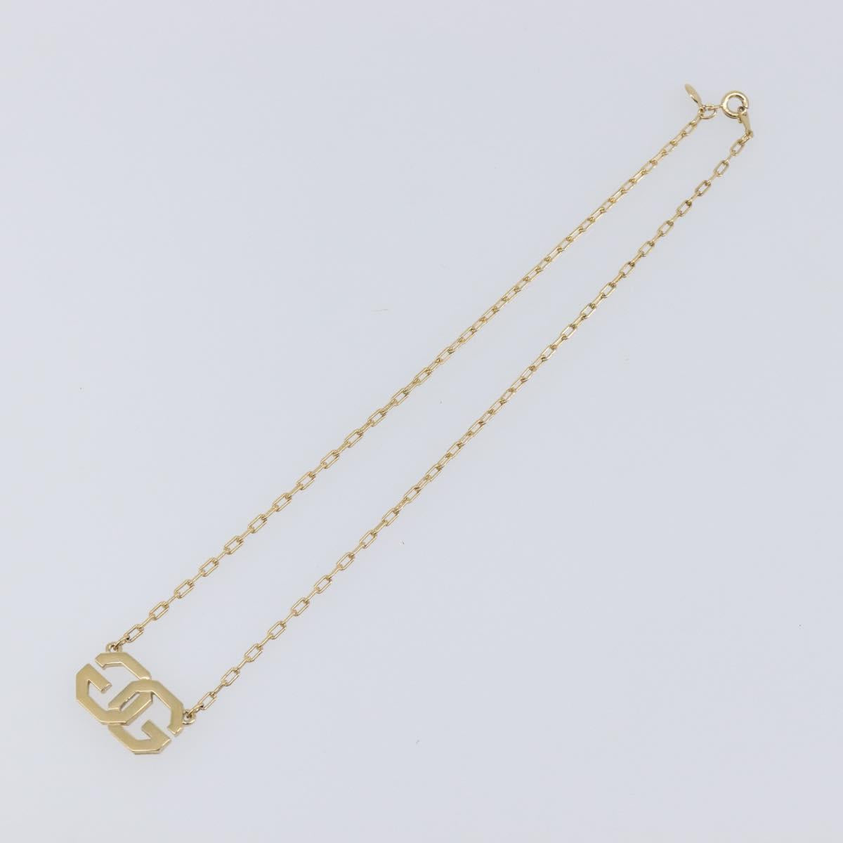GIVENCHY Necklace Metal 4 Set Gold Tone Silver Auth ka6706