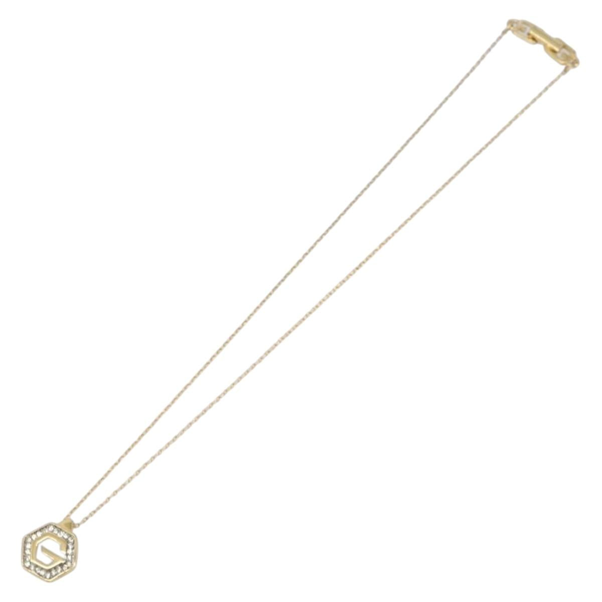 GIVENCHY Necklace Metal 4 Set Gold Tone Silver Auth ka6706