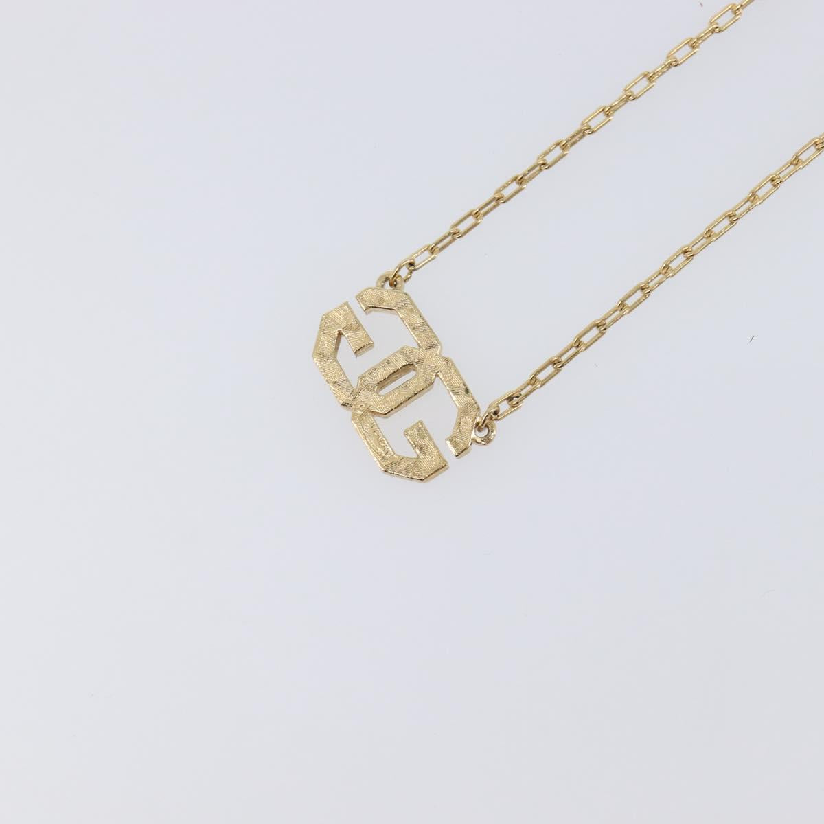 GIVENCHY Necklace Metal 4 Set Gold Tone Silver Auth ka6706