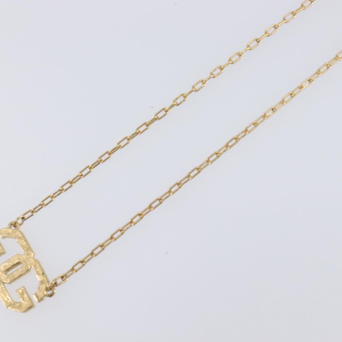 GIVENCHY Necklace Metal 4 Set Gold Tone Silver Auth ka6706