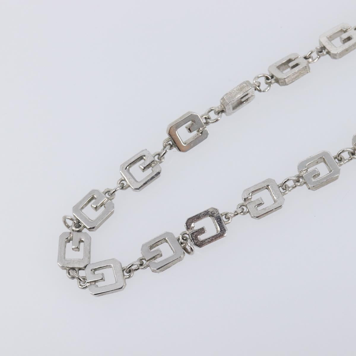 GIVENCHY Necklace Metal 4 Set Gold Tone Silver Auth ka6706