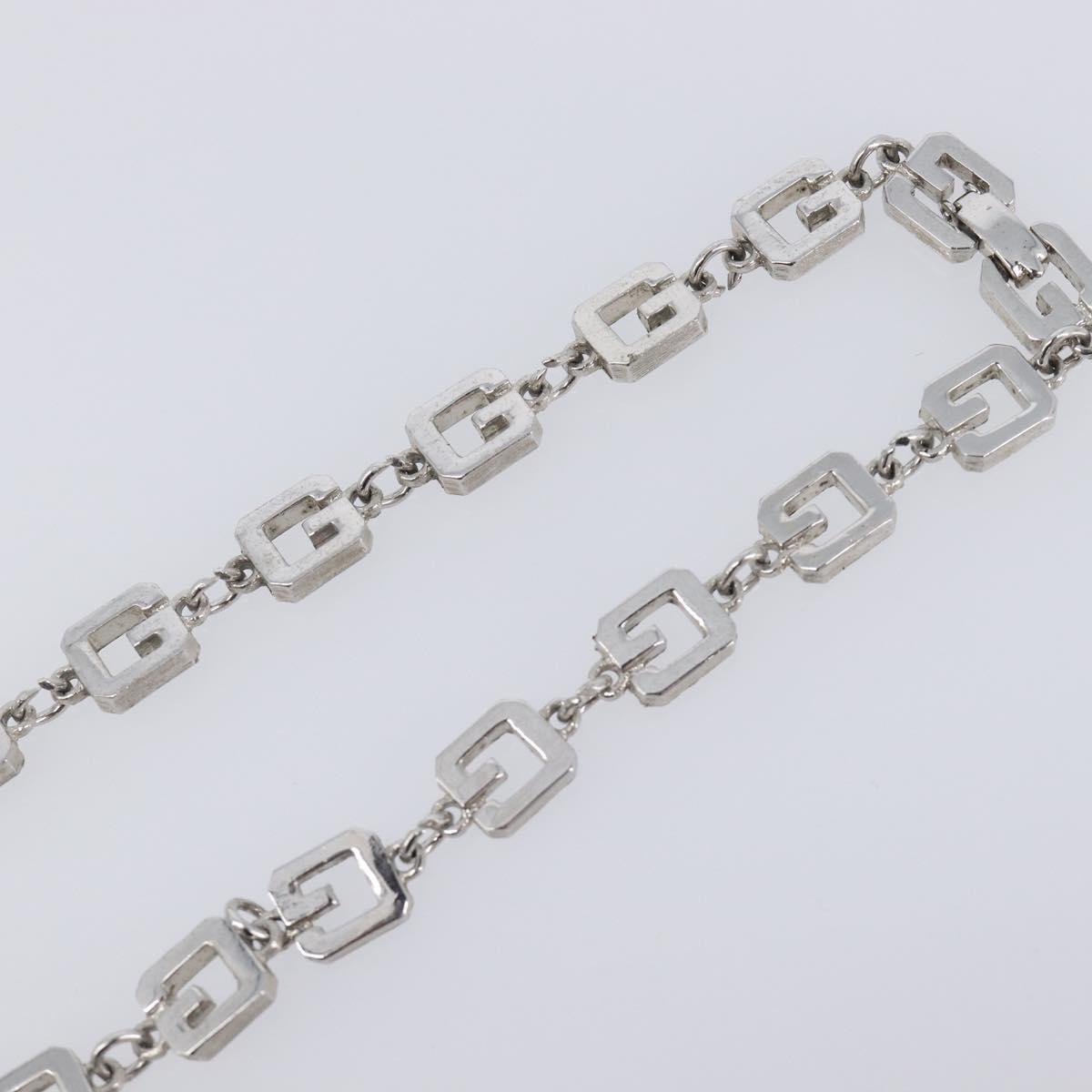 GIVENCHY Necklace Metal 4 Set Gold Tone Silver Auth ka6706