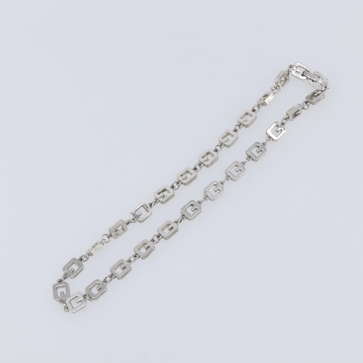 GIVENCHY Necklace Metal 4 Set Gold Tone Silver Auth ka6706