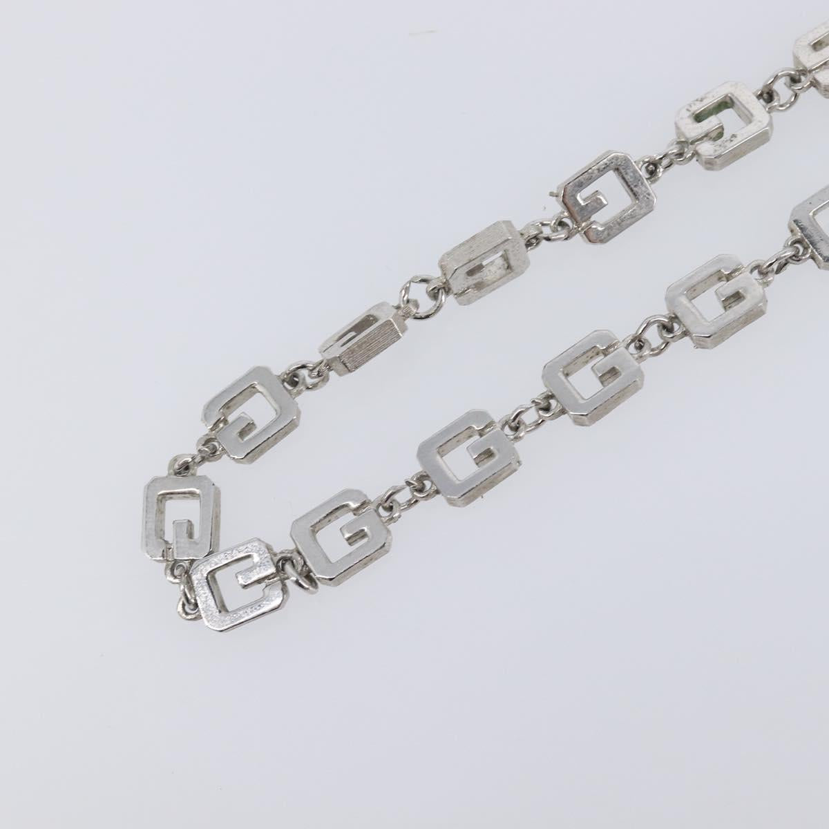 GIVENCHY Necklace Metal 4 Set Gold Tone Silver Auth ka6706