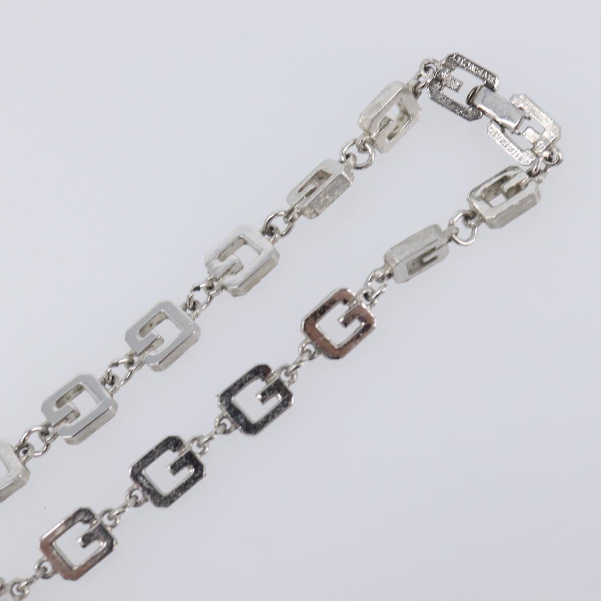 GIVENCHY Necklace Metal 4 Set Gold Tone Silver Auth ka6706