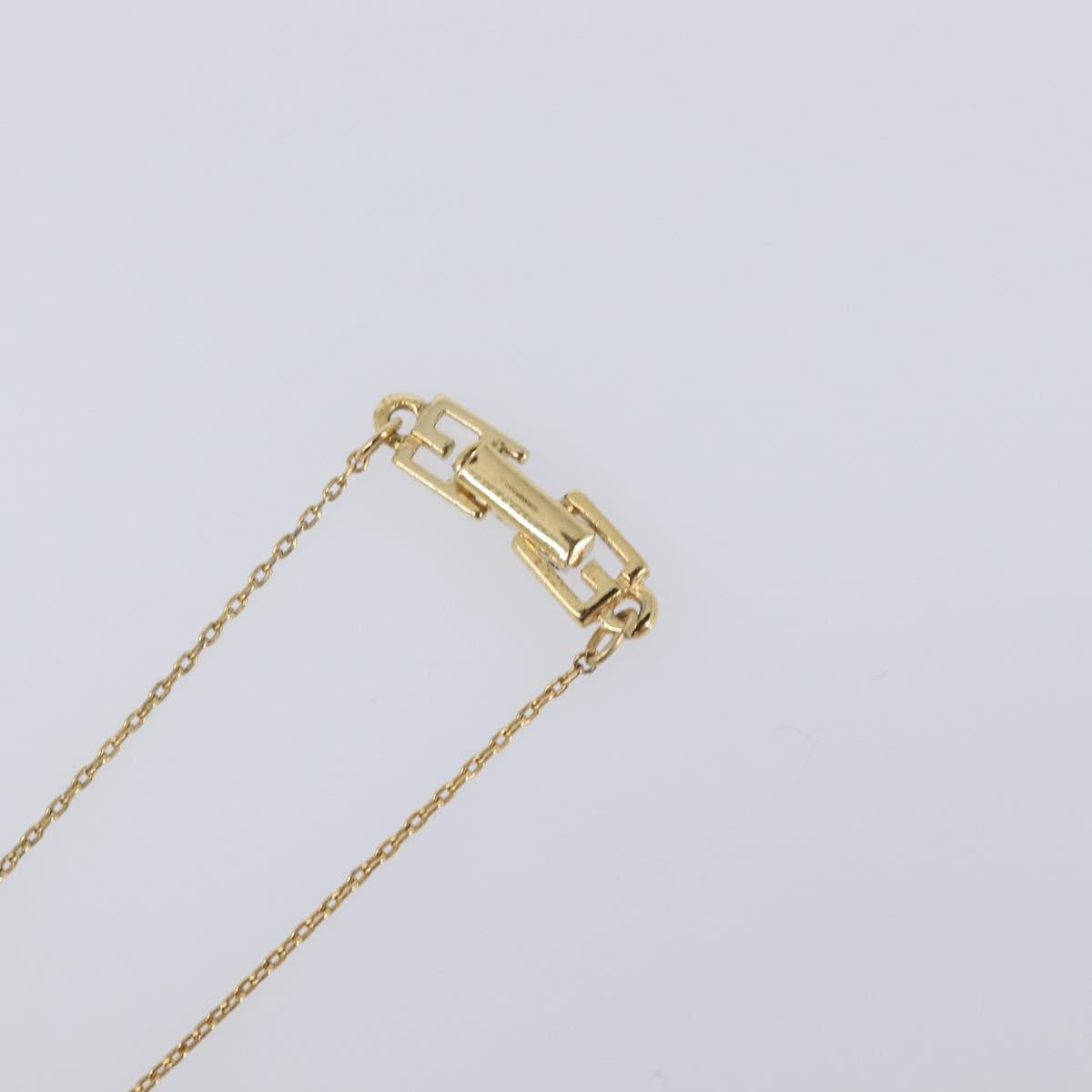 GIVENCHY Necklace Metal 4 Set Gold Tone Silver Auth ka6706