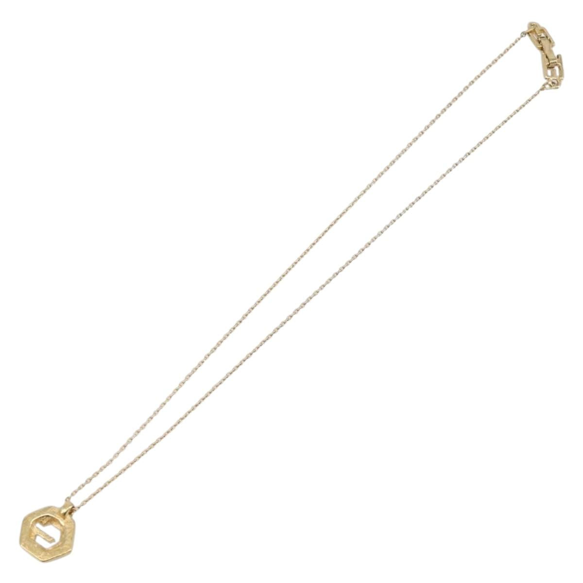 GIVENCHY Necklace Metal 4 Set Gold Tone Silver Auth ka6706