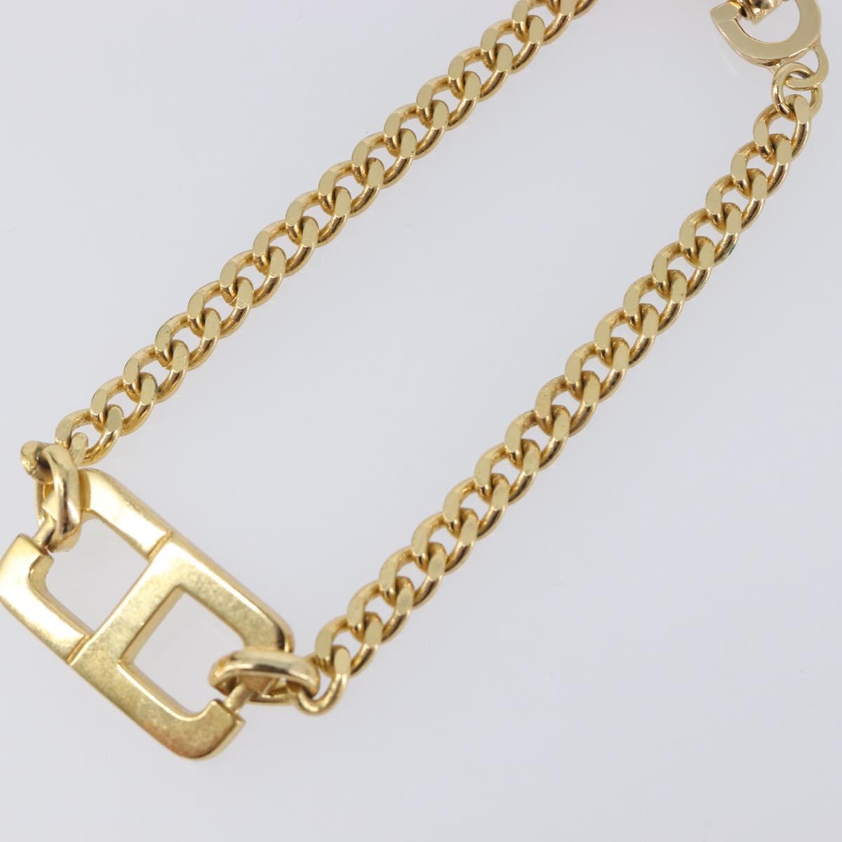 Christian Dior Bracelet Metal Gold Tone Auth ka6707