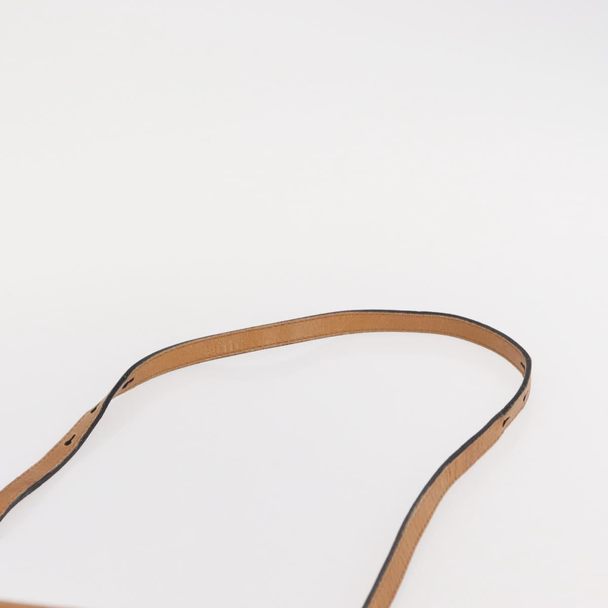 Chloe Etel Hand Bag Leather 2way Brown Gold Auth ka671